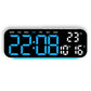 LED Display Digital Alarm Clock with Date Temp Weekday