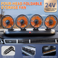 4-Head Car Cooling Fan with 360 Degree Rotation