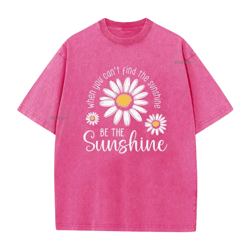 🎁2026 New Arrivals 50% OFF💥Vintage Washed Daisy T-Shirt – Soft Breathable Blend, Relaxed Drop Shoulder Fit and Retro Everyday Style