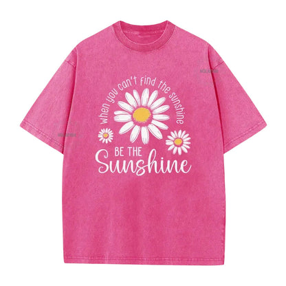 🎁2026 New Arrivals 50% OFF💥Vintage Washed Daisy T-Shirt – Soft Breathable Blend, Relaxed Drop Shoulder Fit and Retro Everyday Style