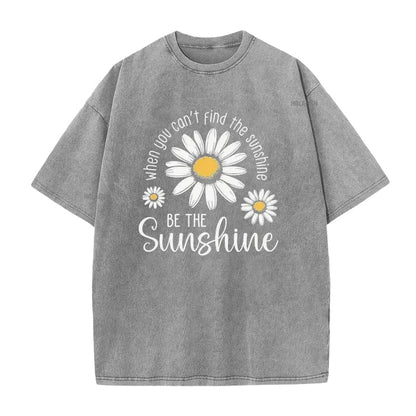 🎁2026 New Arrivals 50% OFF💥Vintage Washed Daisy T-Shirt – Soft Breathable Blend, Relaxed Drop Shoulder Fit and Retro Everyday Style