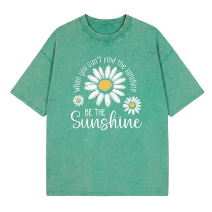 🎁2026 New Arrivals 50% OFF💥Vintage Washed Daisy T-Shirt – Soft Breathable Blend, Relaxed Drop Shoulder Fit and Retro Everyday Style