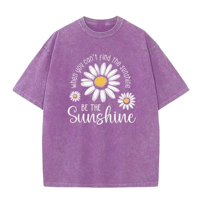 🎁2026 New Arrivals 50% OFF💥Vintage Washed Daisy T-Shirt – Soft Breathable Blend, Relaxed Drop Shoulder Fit and Retro Everyday Style