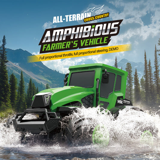 Amphibious All Terrain RC Tractor Toy Car