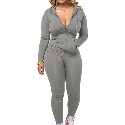 Women's Long Sleeve Hooded Sweatsuit 🧥 Hood Up, Chill Out – Your New Weekend Uniform ✨