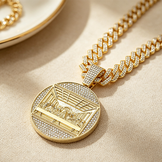 📢📢50% OFF !! ⏰Statement Cuban Pendant Chain Necklace