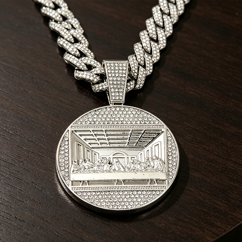 📢📢50% OFF !! ⏰Statement Cuban Pendant Chain Necklace