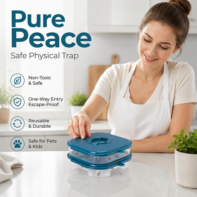 ⏳Limited-time 50% off⏰Reusable Cockroach Bait Station🛡️