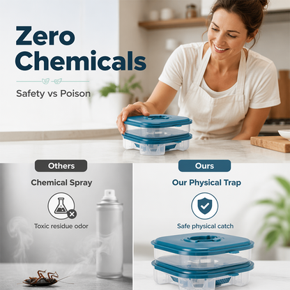 ⏳Limited-time 50% off⏰Reusable Cockroach Bait Station🛡️