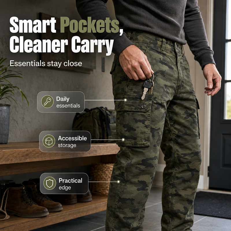 Men's Outdoor Straight Leg Cargo Pants