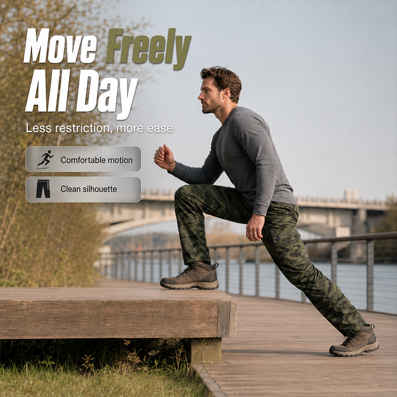 Men's Outdoor Straight Leg Cargo Pants