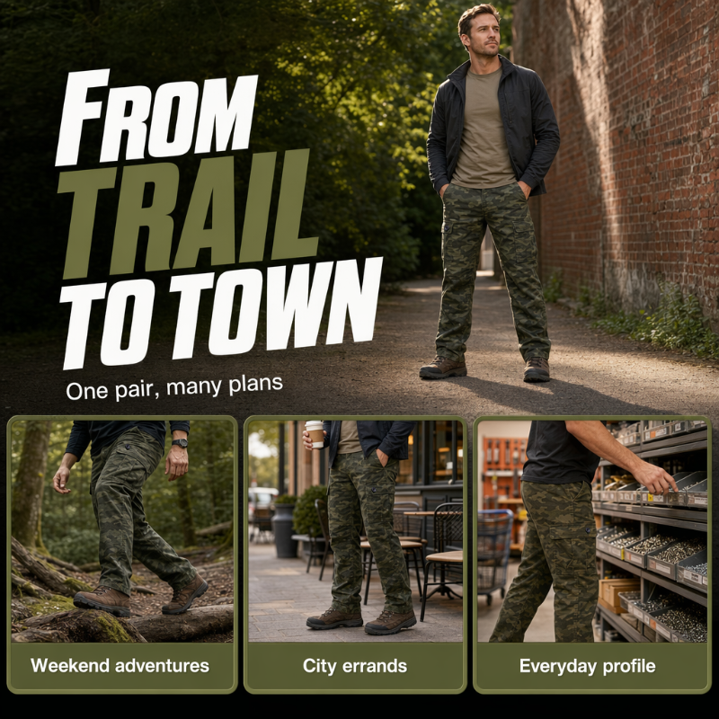 Men's Outdoor Straight Leg Cargo Pants