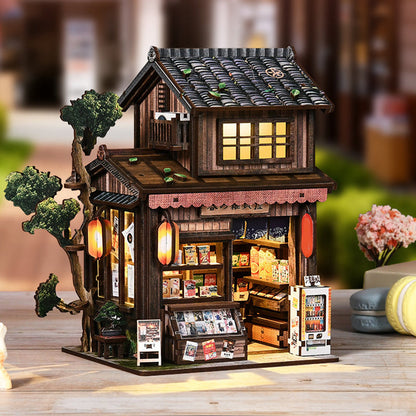 Springtime Store Miniature House with LED Light
