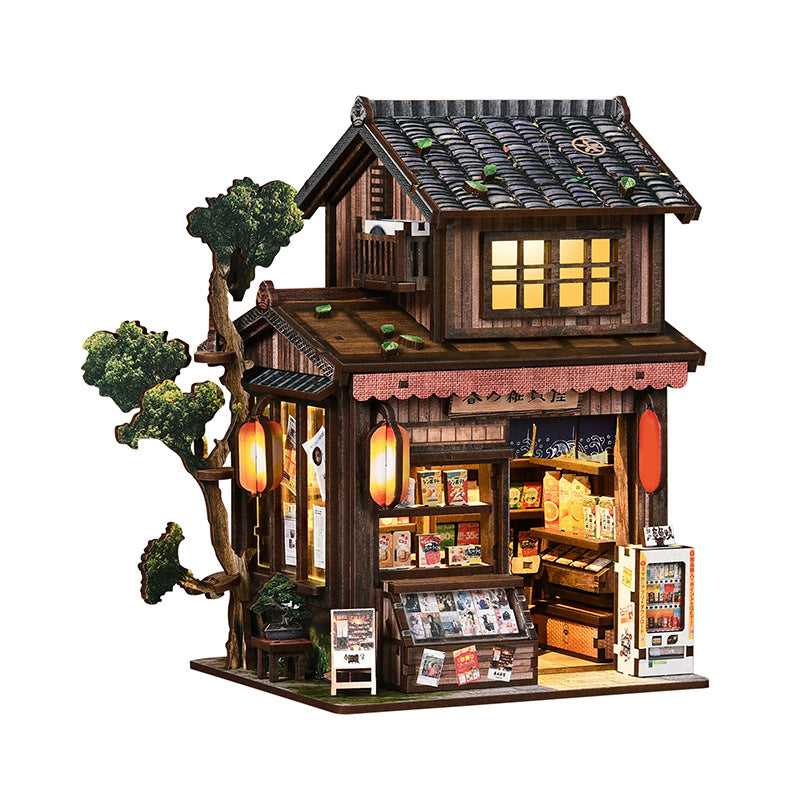 Springtime Store Miniature House with LED Light