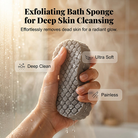 Dual-Sided Exfoliating Bath Sponge