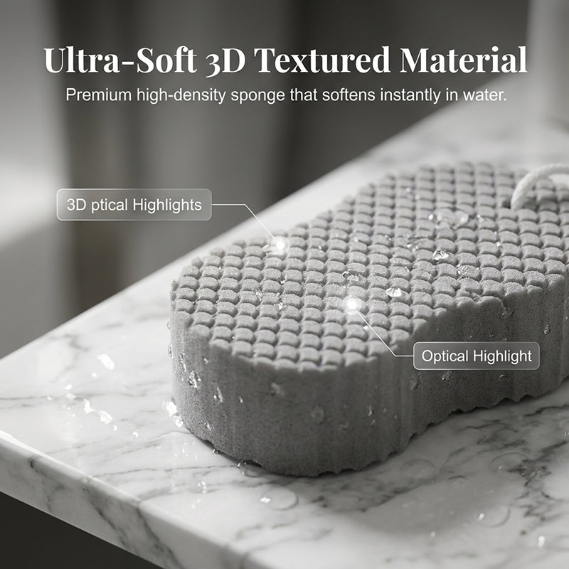 Dual-Sided Exfoliating Bath Sponge