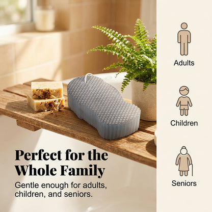 Dual-Sided Exfoliating Bath Sponge