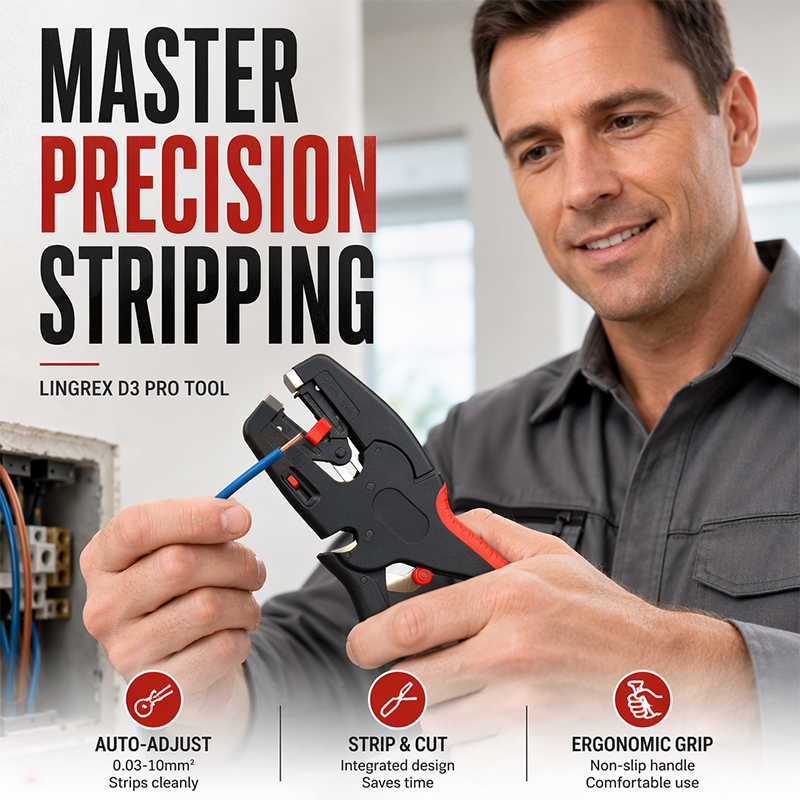 Automatic Wire Stripper 2-in-1 Stripping & Cutting Tool