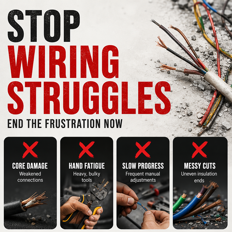 Automatic Wire Stripper 2-in-1 Stripping & Cutting Tool