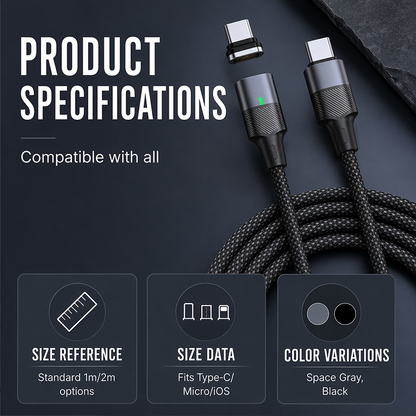 ⏳Limited-time 50% off⏰Fast Charging Magnetic USB Data Cable