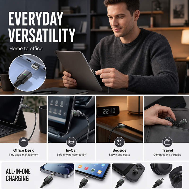 ⏳Limited-time 50% off⏰Fast Charging Magnetic USB Data Cable