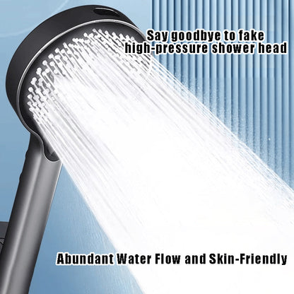 Premium Adjustable High-Pressure Shower Head Set