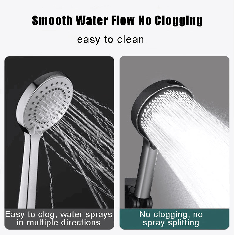 Premium Adjustable High-Pressure Shower Head Set