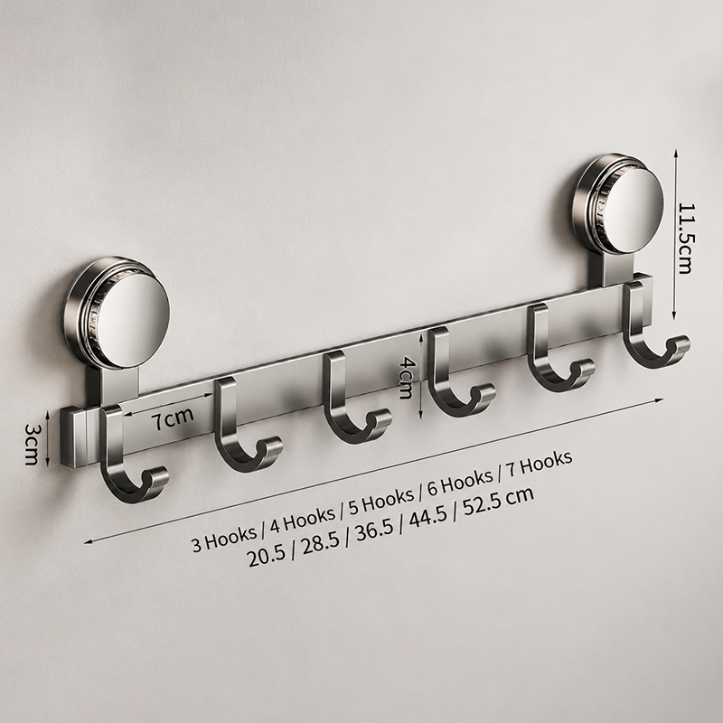 🚪 50% OFF NOW! 📌 Suction Cup Over Door Hook Rack – Tool-Free Install, Strong Hold, No Drilling & Clutter-Free Entryway ✨