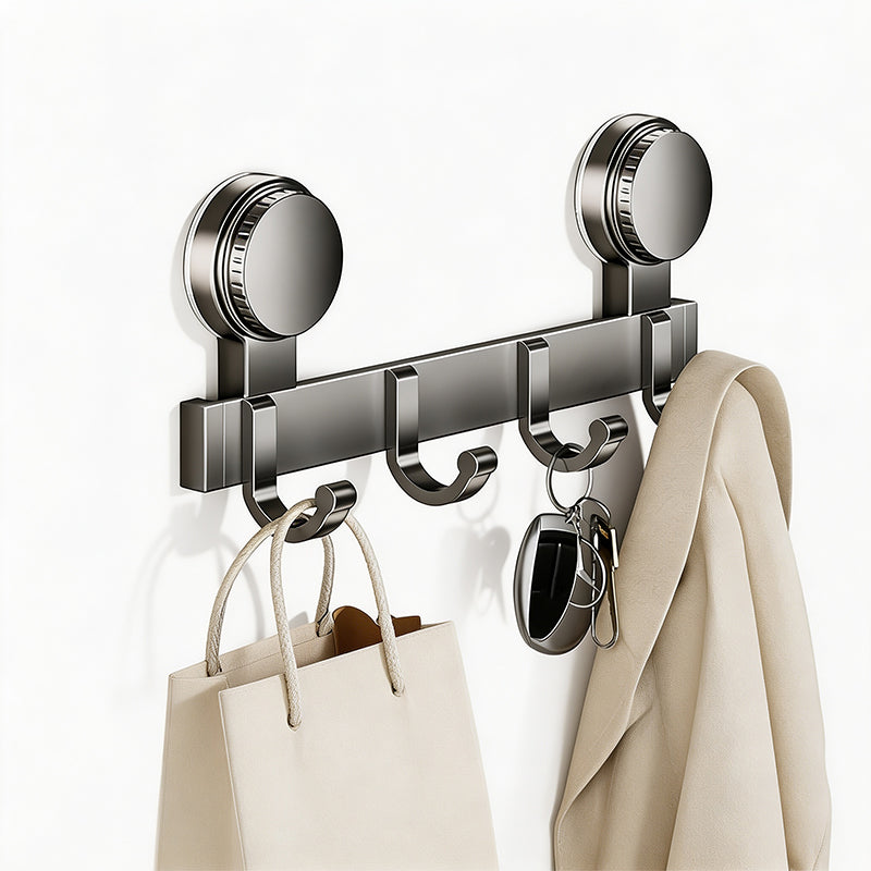 🚪 50% OFF NOW! 📌 Suction Cup Over Door Hook Rack – Tool-Free Install, Strong Hold, No Drilling & Clutter-Free Entryway ✨