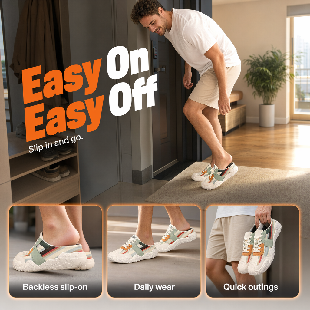 📢📢50% OFF !!⏰Men's Breathable Slip-On Mules