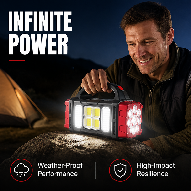 🔦 50% OFF NOW! ⛺ Multifunctional Portable Spotlight – Waterproof, Impact-Resistant, Ultra-Bright LED for Campsite & Outdoor Adventures ✨