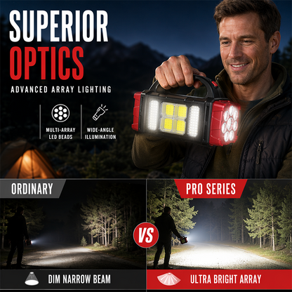 🔦 50% OFF NOW! ⛺ Multifunctional Portable Spotlight – Waterproof, Impact-Resistant, Ultra-Bright LED for Campsite & Outdoor Adventures ✨