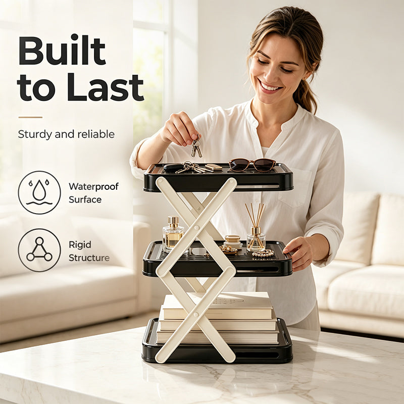 Multi-Layer Space-Saving Kitchen Prep Dish Storage