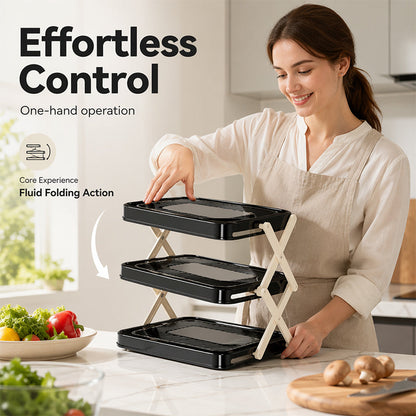 Multi-Layer Space-Saving Kitchen Prep Dish Storage