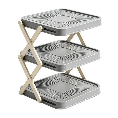 Multi-Layer Space-Saving Kitchen Prep Dish Storage