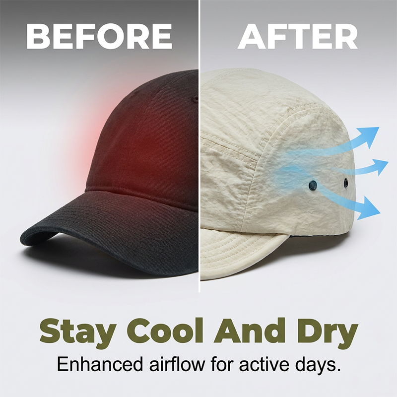 🔥 Pro-Favorite Short Brim Soft Top Baseball Cap – Cotton Blend – Breathable 🧢