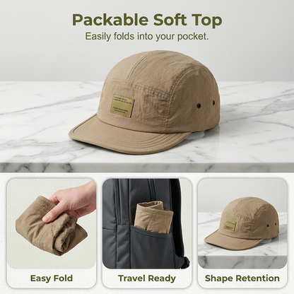🔥 Pro-Favorite Short Brim Soft Top Baseball Cap – Cotton Blend – Breathable 🧢