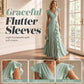 🎉 2026 Sale — Over 29,000 Sold! 💞 Women's V-Neck Ruffled Chiffon Maxi Dress – Effortless Elegance 🌸