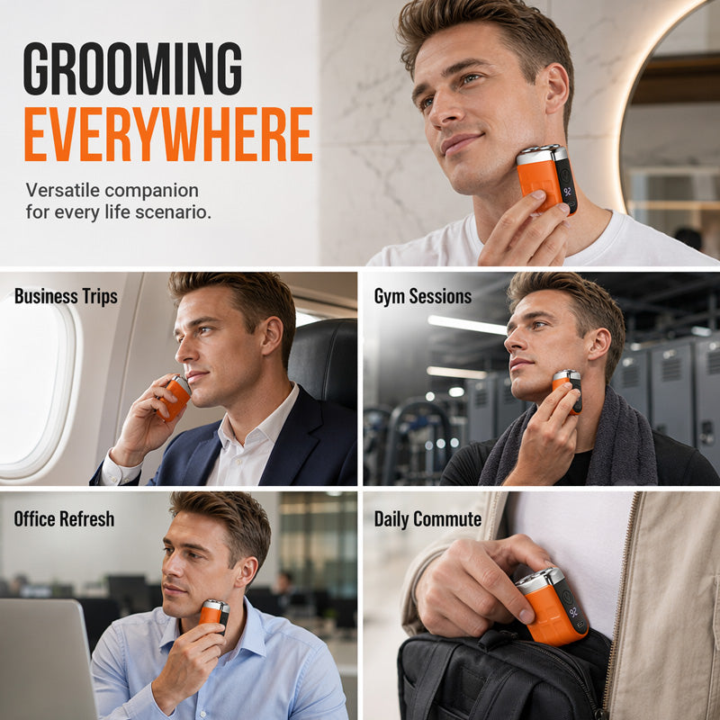 Mini Pocket Razor Rechargeable Magnetic Shaver