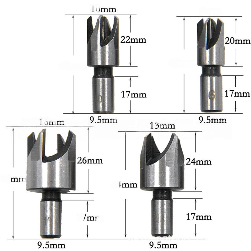  8PCS Wood Plug Cutter Drill Bit Set