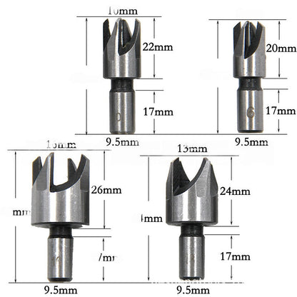  8PCS Wood Plug Cutter Drill Bit Set