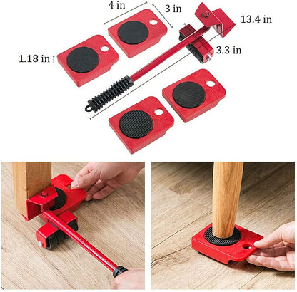 🎁2026 New Arrivals 50% OFF💥Furniture Moving System – lift & slide up to 800 lbs, 360° rotation, floor-friendly pads. Move heavy furniture easily by yourself! 🛡️💪