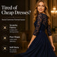 Women's Elegant Lace Bodice Maxi Dress