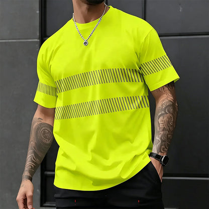 Men's High Visibility Reflective Safety Work Top
