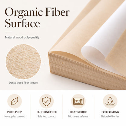 Food-Grade Greaseproof Paper Sheets for Baking and Fried Food