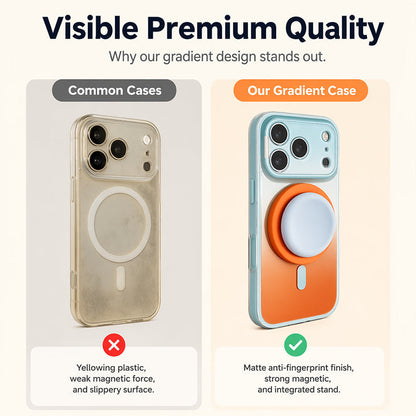 📢📢50% OFF !! ⏰Magnetic Gradient Phone Case with Built-in Stand