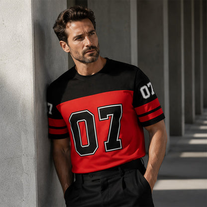 📢📢50% OFF !! ⏰Men’s Bold Number Graphic Sports T-Shirt