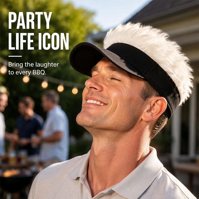 Creative Wig Sun Visor Hat