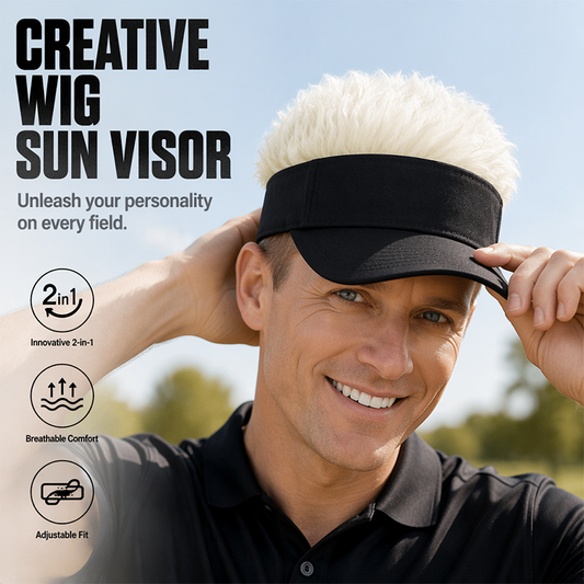 Creative Wig Sun Visor Hat