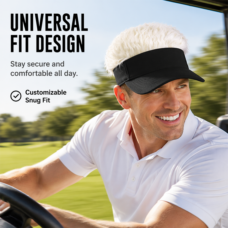 Creative Wig Sun Visor Hat